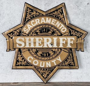 California Sacramento County Sheriff Tin Sign