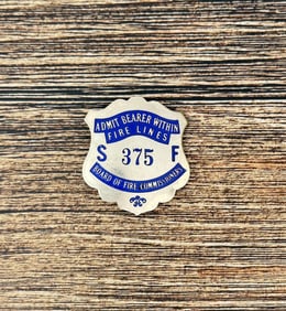 San Francisco Fire Lines Permit Badge