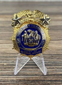New York City Transit Police Chief Badge