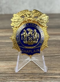 New York City Transit Police Chaplain Badge