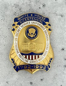 US White House Secret Service Bicentennial Badge