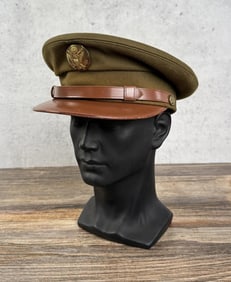 WW2 US Army Air Corps Crusher Visor Dress Cap