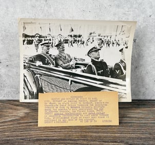 Hitler & Admiral Horthy Of Hungary In Kiel Photo