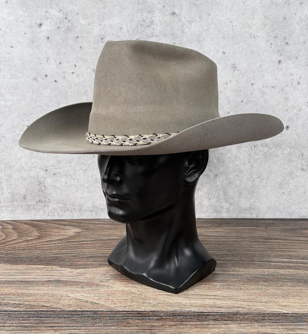 Antique Stetson Montana Cowboy Hat: 4x, The Westerner Missoula Montana. Size 7 1/8.