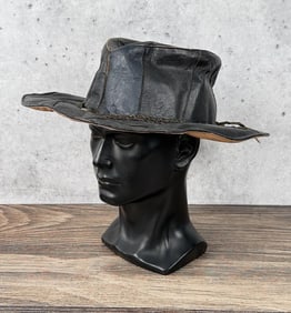 Patchwork Leather Cowboy Hat