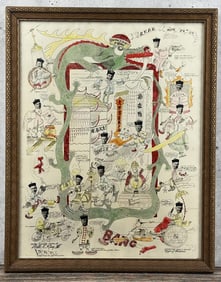 1933 San Francisco Chinatown Police Squad Cartoon