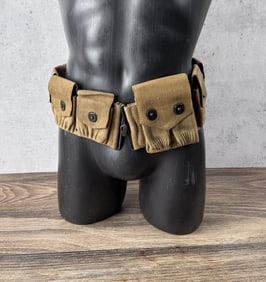 WWI WW1 Russell Woven Cavalry Cartridge Belt