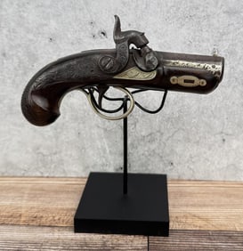 Henry Derringer Engraved Percussion Derringer