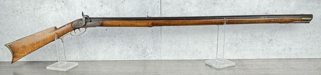 James Cooper Pittsburgh Kentucky Long Rifle: 40" barrel. .42 Caliber. Antique, does not require FFL transfer. No international sales. Black powder guns cannot be shipped to addresses in Hawaii, Illinois, Michigan, New Jersey & Rhode Island. No s