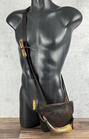 Frontier Buckskinner Possibles Bag Powder Flask