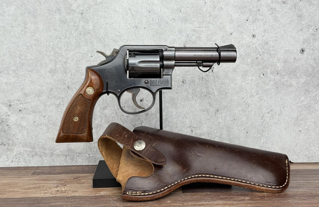 Smith & Wesson Model 10-6 .38 Spl Revolver Pistol: 4" barrel. FFL Transfer Required, C&R not accepted.