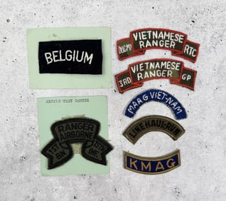 Vietnam War Ranger Airborne Patch Tabs