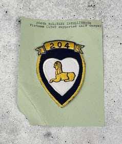 Vietnam War 204th Military Intelligence Patch