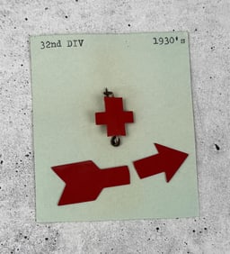 1930s 32nd Infantry Division Celluloid Pin