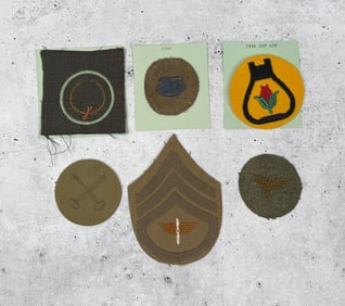 WW1 & WW2 US Army Rank And Unit Insignias