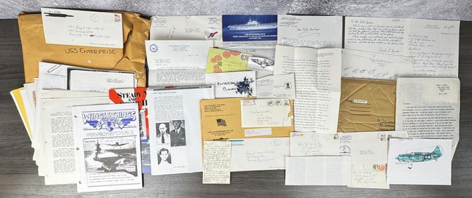 Large Collection Of USS Enterprise CV-6 Materials