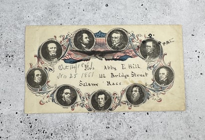 1861 President Lincoln & His Cabinet Envelope