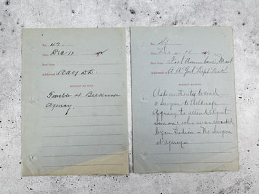 1892 Fort Assiniboine Montana Military Letters