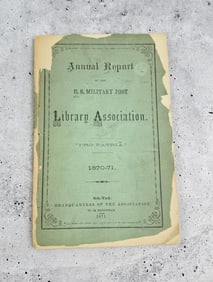 1870 US Military Post Library Association Report