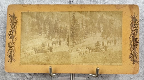 Northern Pacific Railroad Stagecoach Stereoview