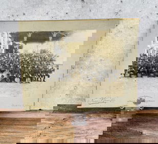 WW1 WWI 132nd AEF Band Cabinet Card Photo