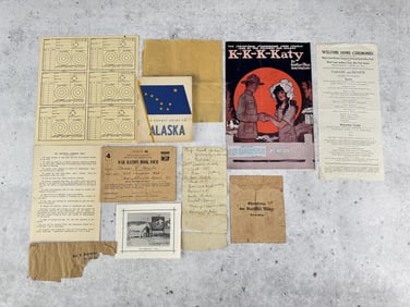 Collection Of Military Paper Ephemera