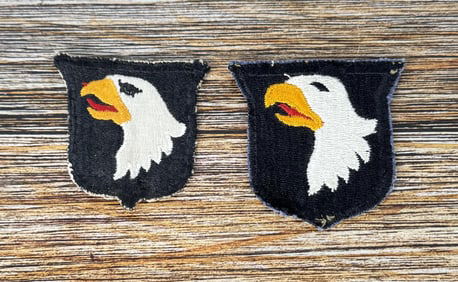 Pair Of WW2 101st Airborne Screaming Eagle Patches