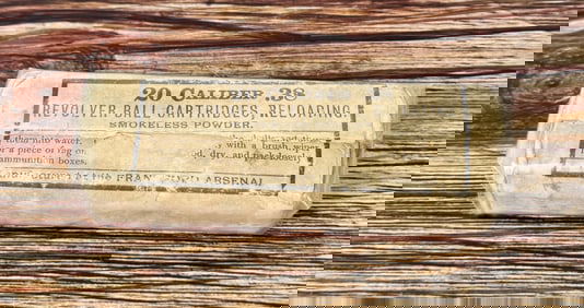 20 Frankford Arsenal .38 Caliber Colt Cartridges