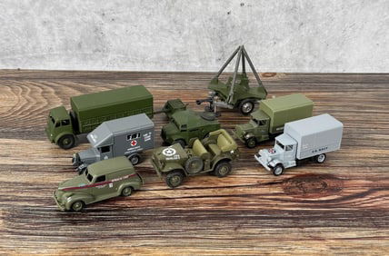 Collection Of Toy Military Vehicles