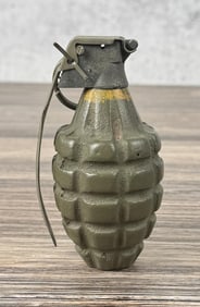 Korean War US Mark II Pineapple Grenade Solid Base
