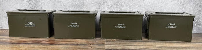 Group Of Proximity Fuze Ammo Cans