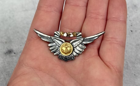 WW2 US Navy USS Enterprise Sterling Aircrew Wings