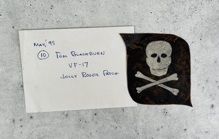 WW2 Hand Painted VF-17 Jolly Roger Patch
