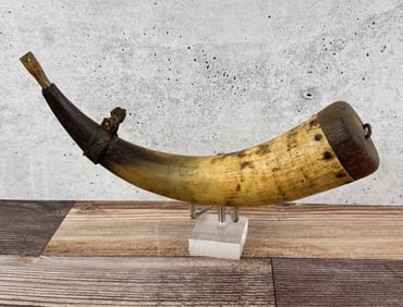 Antique Frontier Powder Horn