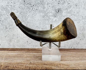 Antique Frontier Powder Horn