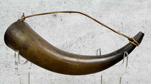 Antique Frontier Powder Horn
