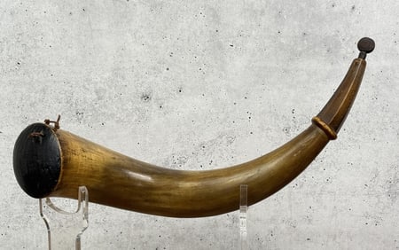 Identified Antique Frontier Powder Horn