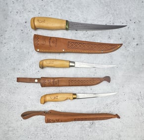 Collection of Marttini Rapala Fishing Filet Knives