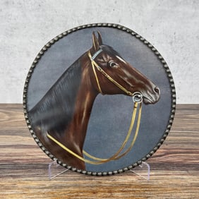 Antique German Horse Painting