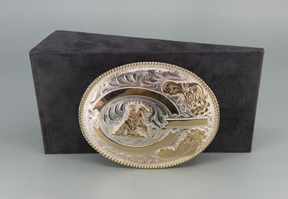 Montana Silversmiths Cowboy Belt Buckle