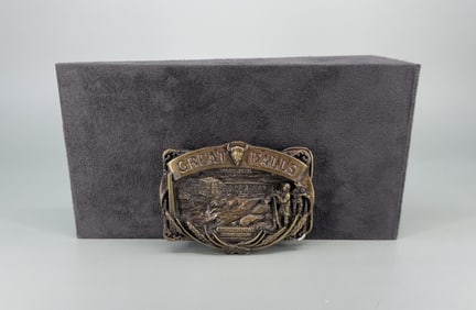 Great Falls Montana Centennial Belt Buckle