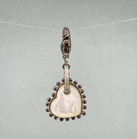 Judith Ripka Sterling Mother of Pearl Heart Charm