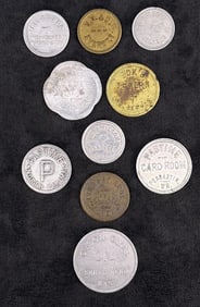 Collection of Washington State Trade Tokens