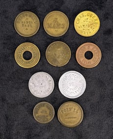 Collection of Washington State Trade Tokens