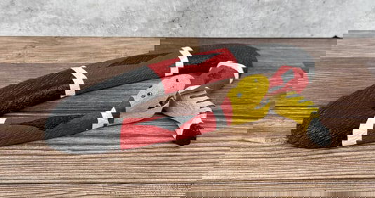 Jim Davila Folk Art Carved Wood Snake