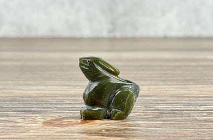 Zuni Carved Jade Rabbit Fetish