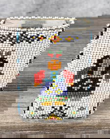 Native American Indian Loom Beaded Cigarette Case