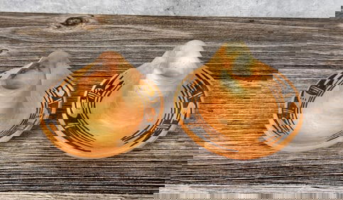 Anita Polacca Hopi Indian Pottery Candlesticks