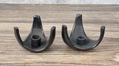 Dona Rosa Oaxaca Barro Negro Candlesticks