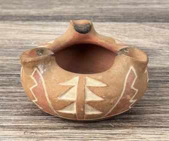 Luteria Atencio San Juan Pueblo Pottery Ashtray